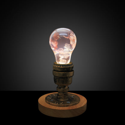 EP Light – Pink Hydrangea Resin Table Lamp