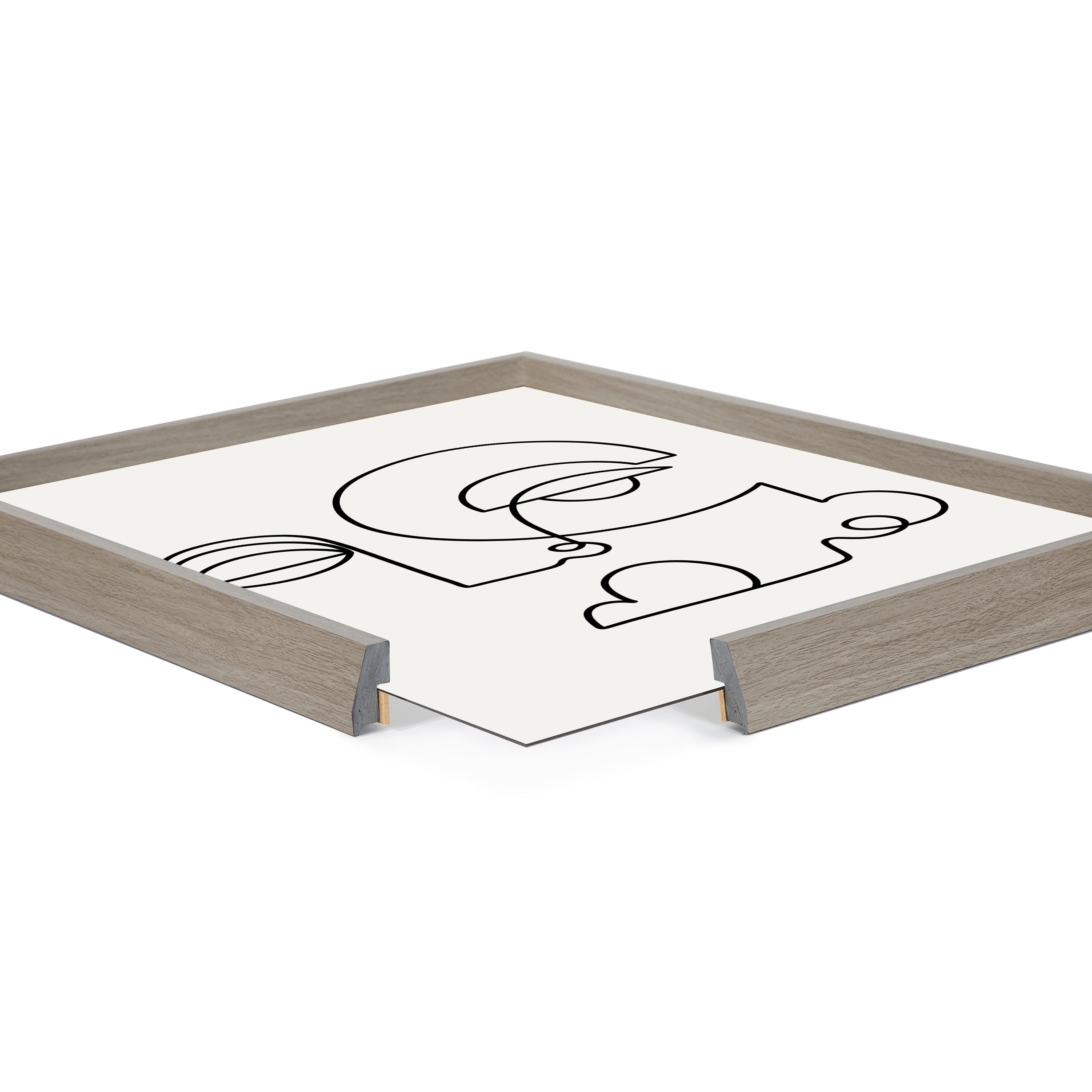 Blake Inner Battle Framed Printed Glass by Shatha Al Dafai