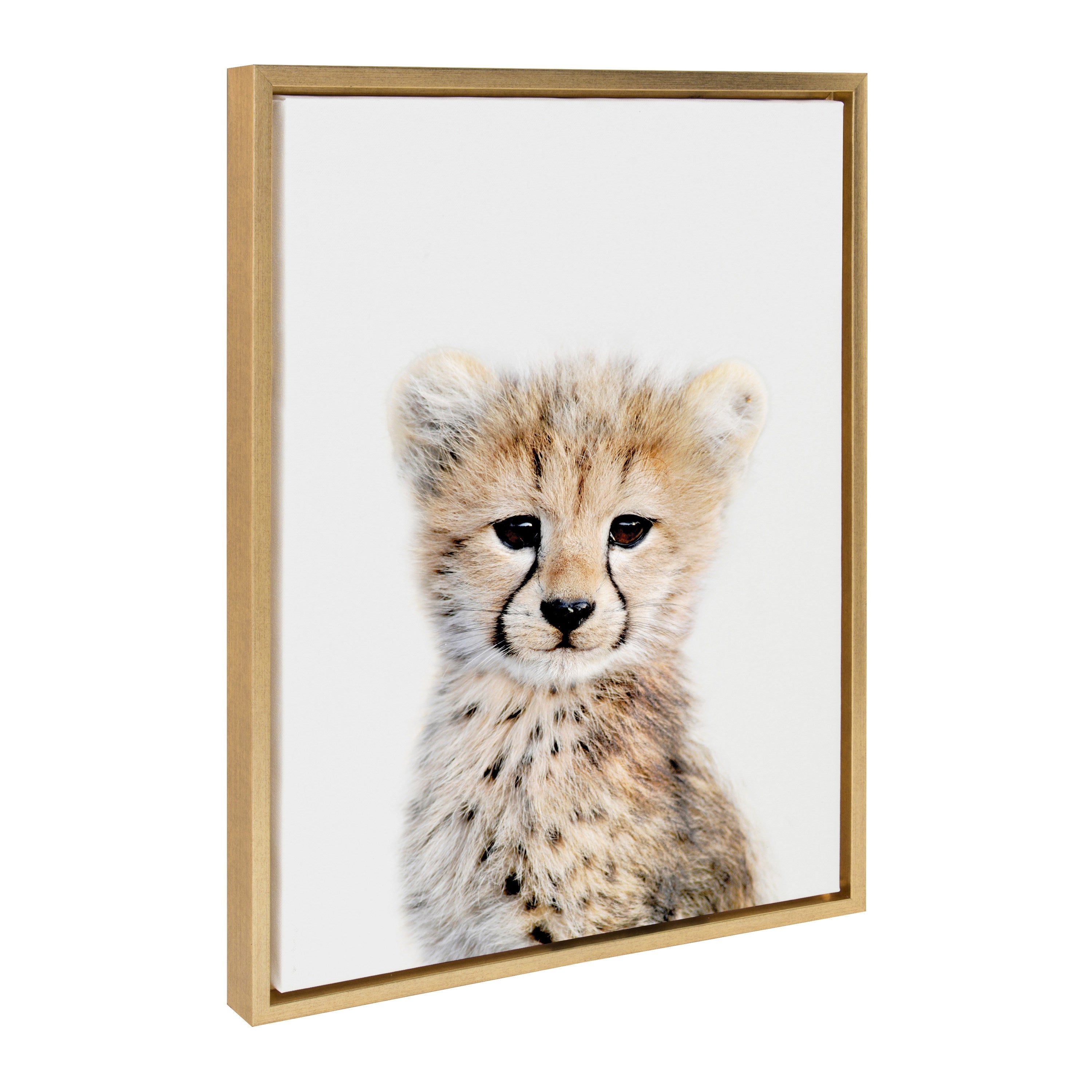 Sylvie Cheetah Framed Canvas by Amy Peterson Art Studio