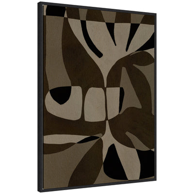 Sylvie Contour 2 Framed Canvas by Shatha Al Dafai