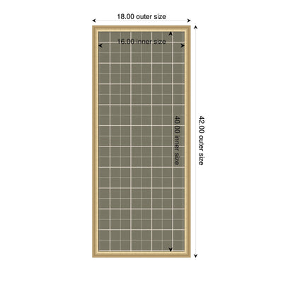 Framed Fabric Pinboard Sage Green Plaid Wall Organization