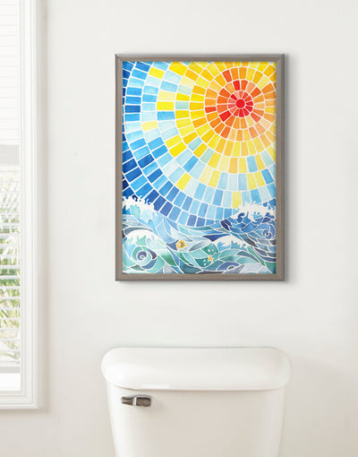Blake Under the Hawaiian Sun Framed Printed Glass by kateandlaurel - product image 19 for Resin Society