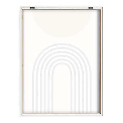 Blake Retro Mountain Sunrise Framed Printed Glass by The Creative Bunch Studio