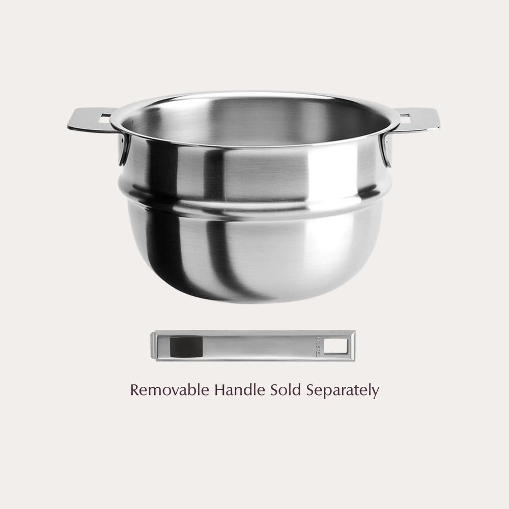 CRISTEL USA Bain-Marie Insert stainless steel cookware with brushed finish