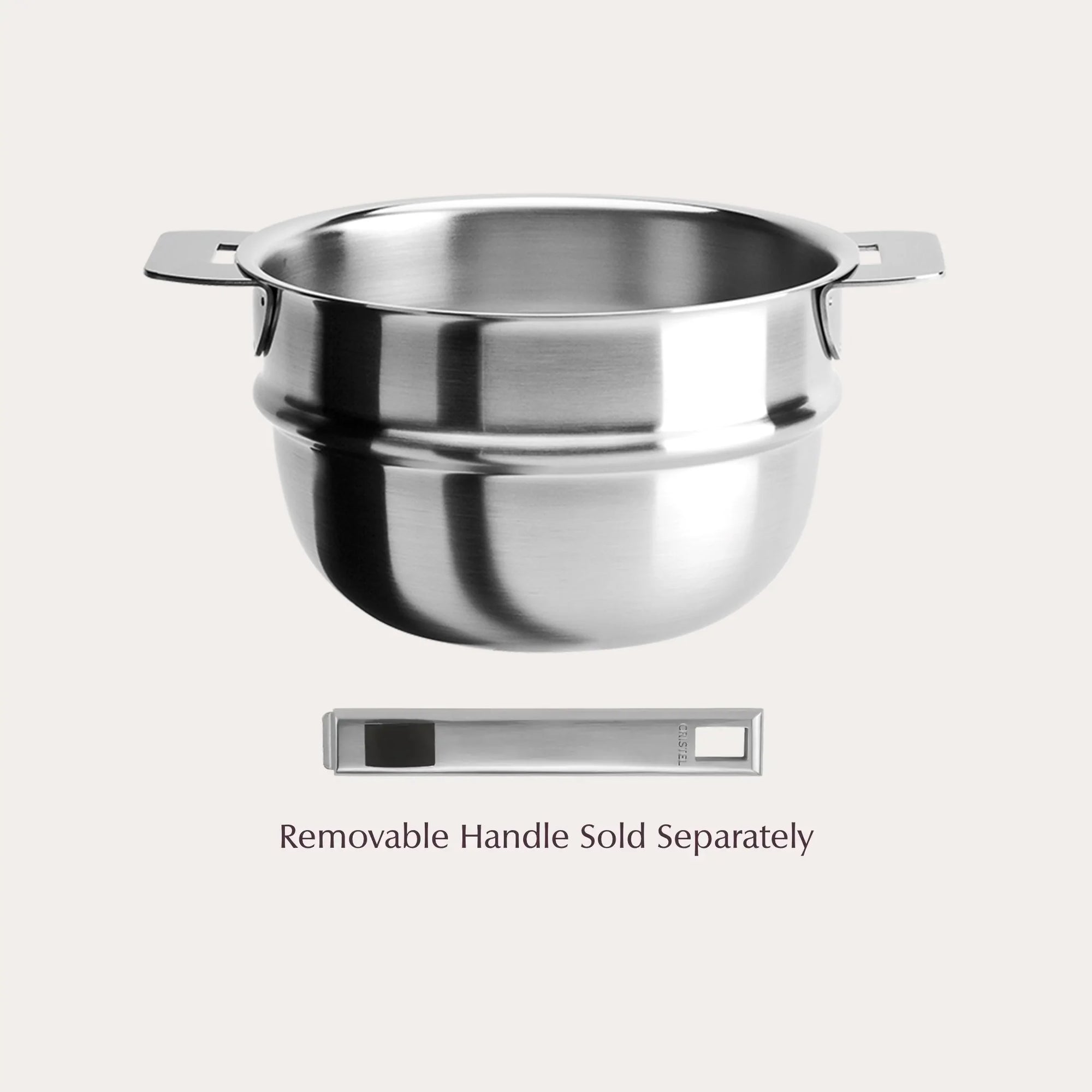 CRISTEL USA Bain-Marie Insert stainless steel cookware with brushed finish