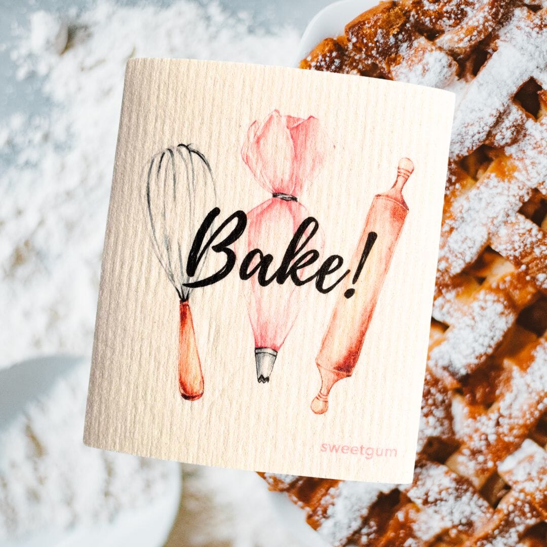 Bake! Swedish Dishcloth by sweetgum home, LLC - main product image for Resin Society