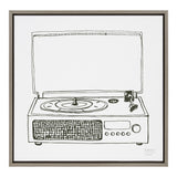 Sylvie Victrola Record Player Framed Canvas by kateandlaurel - product image 10 for Resin Society