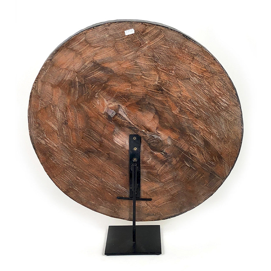 Round Bamileke Shield 22" Geometric Pattern by Mbare Ltd - product image 7 for Resin Society