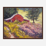 Barn on a Hillside Artist Enhanced Canvas Print by John Beard Collection - product image 7 for Resin Society