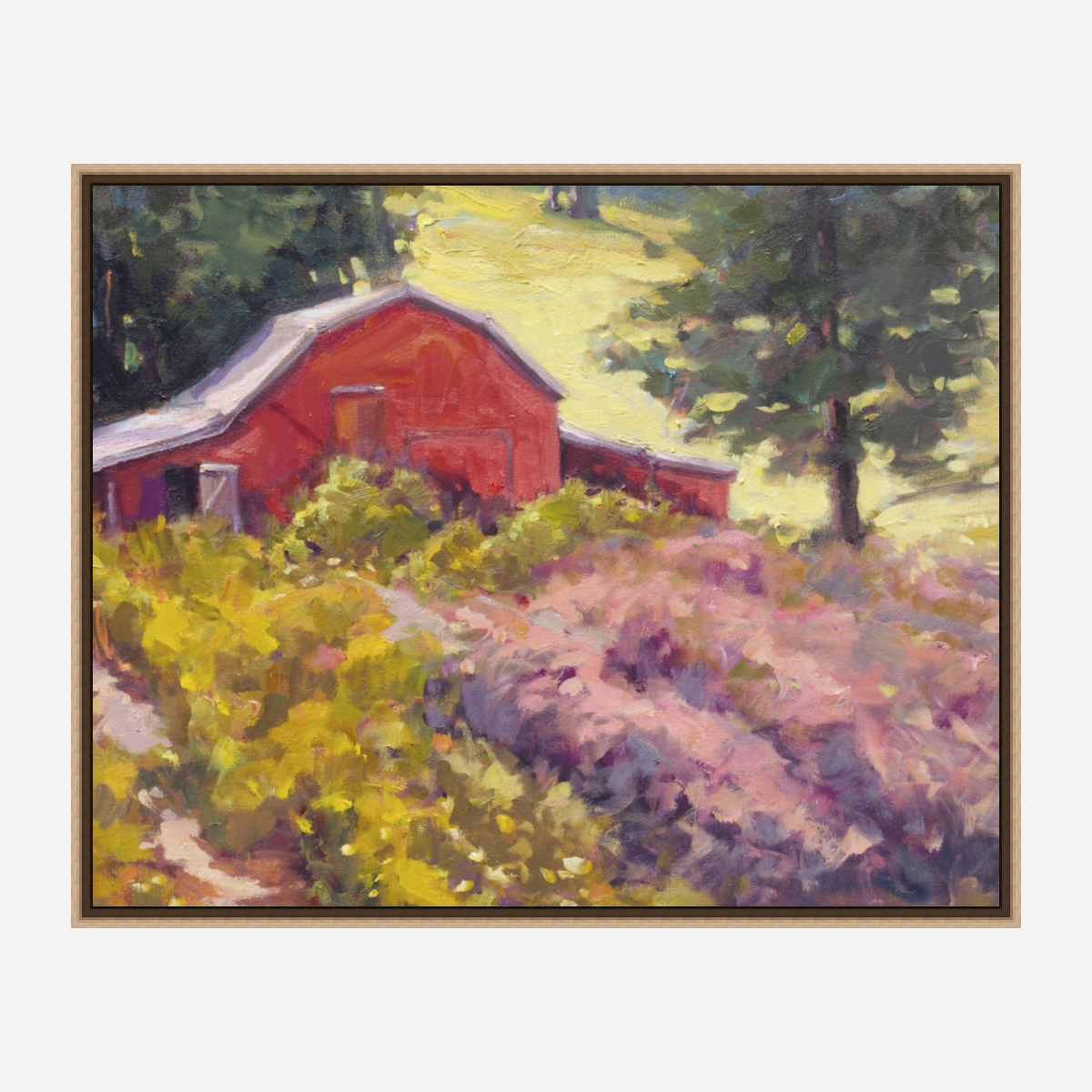 Barn on a Hillside Artist Enhanced Canvas Print by John Beard Collection - product image 8 for Resin Society