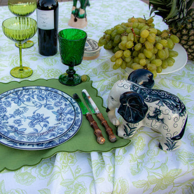 Bombay Blue Dinner Plate - Set of 4 (+1 Bonus Plate) by Ro'Table - product image 12 for Resin Society
