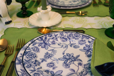 Bombay Blue Starter Plate - Set of 4 (+1 Bonus Plate) by Ro'Table - product image 11 for Resin Society