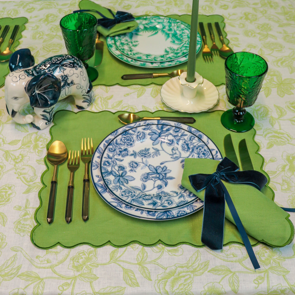 Bombay Blue Starter Plate - Set of 4 (+1 Bonus Plate) by Ro'Table - product image 12 for Resin Society