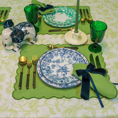 Bombay Blue Starter Plate - Set of 4 (+1 Bonus Plate) by Ro'Table - product image 12 for Resin Society