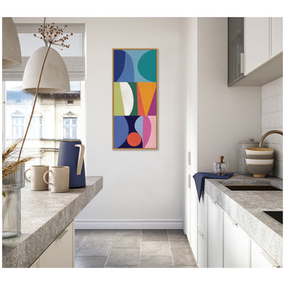 Abstract 02 Panel 2 by Rachel Lee Framed Canvas Wall Art Print