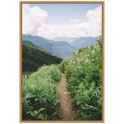 Sylvie Mountain Trail Scenic Landscape Framed Canvas by Patricia Hasz