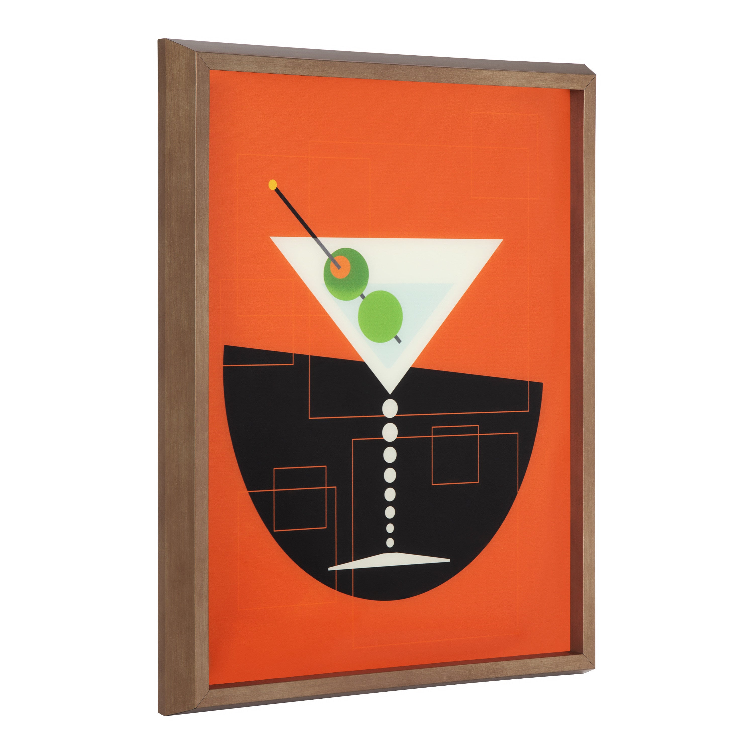 Blake Martini Framed Printed Art by Amber Leaders Designs