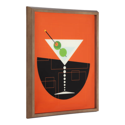 Blake Martini Framed Printed Art by Amber Leaders Designs