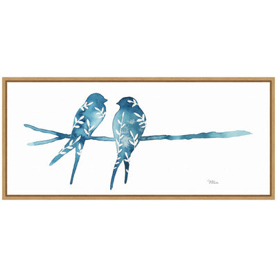 Sylvie Botanical Birds Framed Canvas by Julie Maida