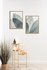 Blake Modern Green Leaf Botanical Framed Printed Glass by The Creative by kateandlaurel - product image 7 for Resin Society