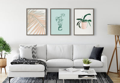 Sylvie Palms Framed Canvas by kateandlaurel - product image 8 for Resin Society