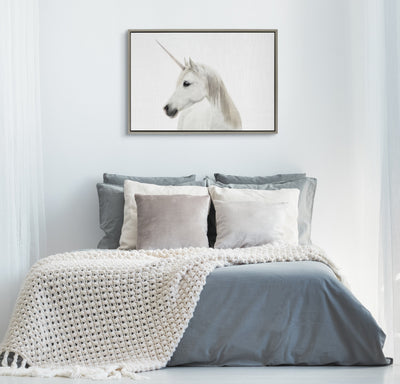 Sylvie Unicorn Framed Canvas by Simon Te of Tai Prints by kateandlaurel - product image 16 for Resin Society