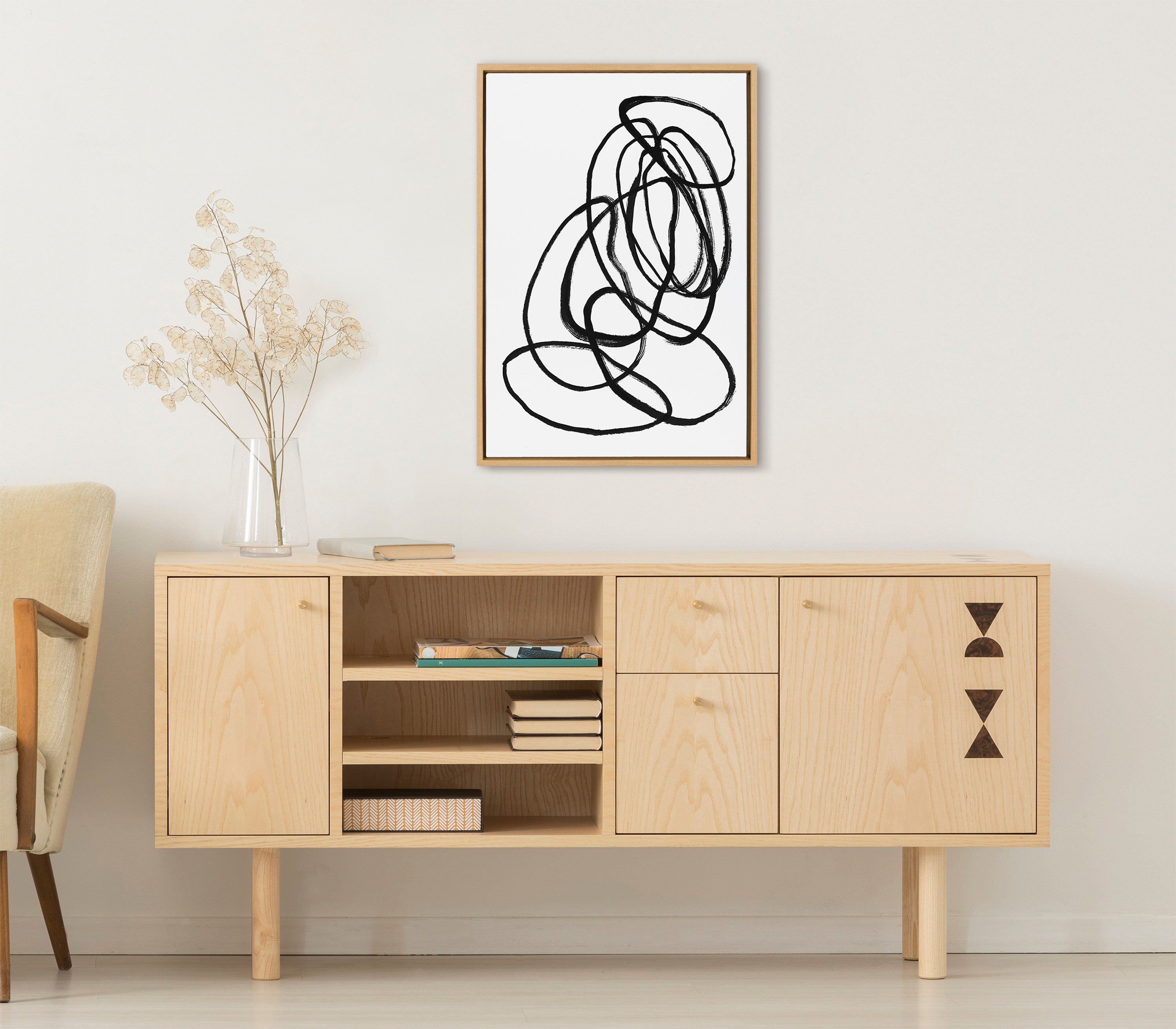 Sylvie Ring of Light 2 Framed Canvas by kateandlaurel - product image 6 for Resin Society