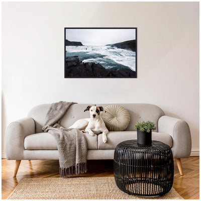 Sylvie Slated Waters Framed Canvas by Alicia Abla