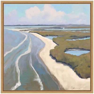 Sylvie Coastal Visions Framed Canvas by Mary Sparrow
