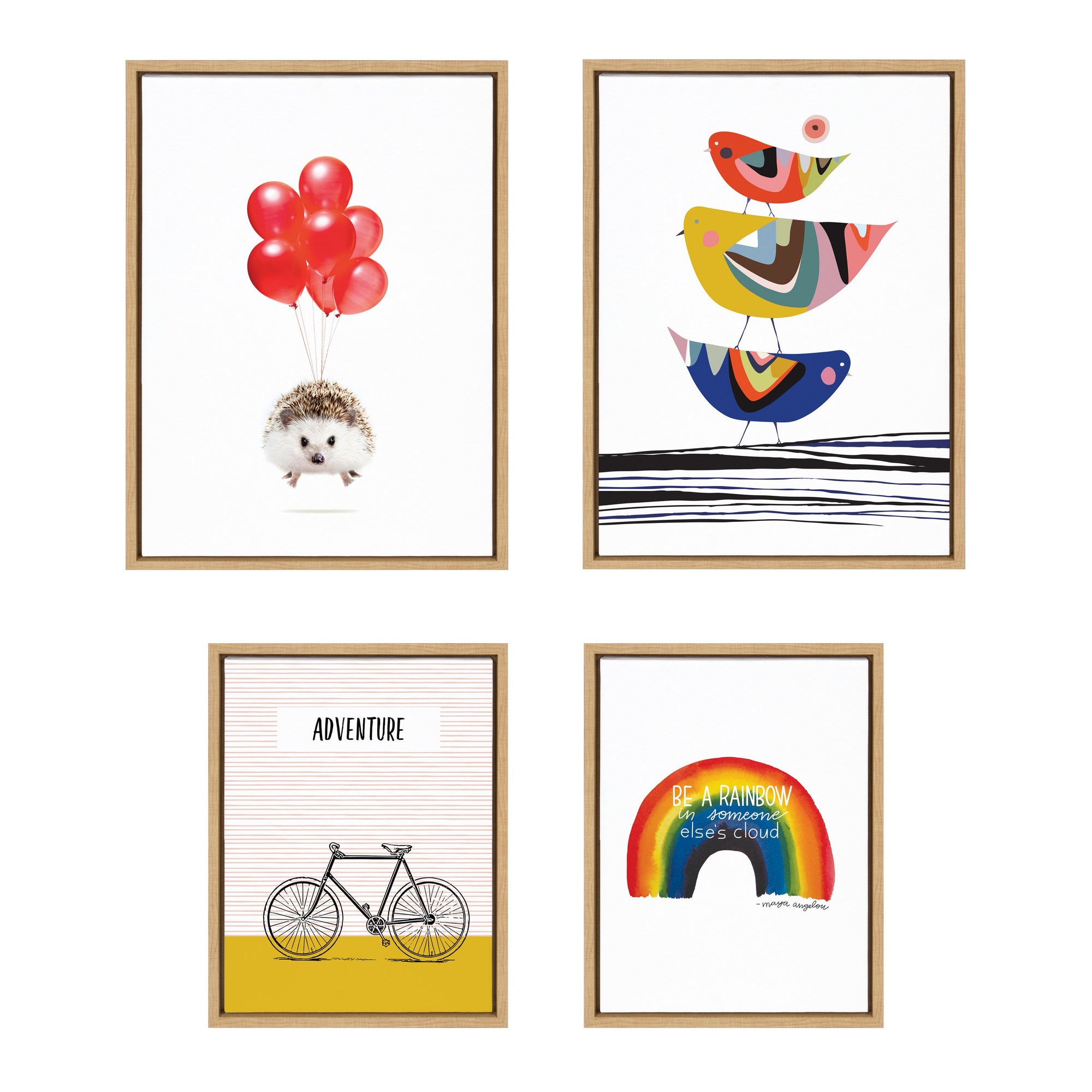Sylvie Whimsy Modern Framed Canvas Set by kateandlaurel - product image 10 for Resin Society