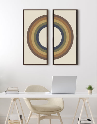 Sylvie Retro Rainbow Framed Canvas by The Creative Bunch Studio by kateandlaurel - product image 8 for Resin Society