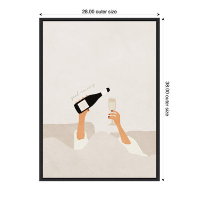 Sylvie Good Morning Art Print Framed Canvas by July Art Prints