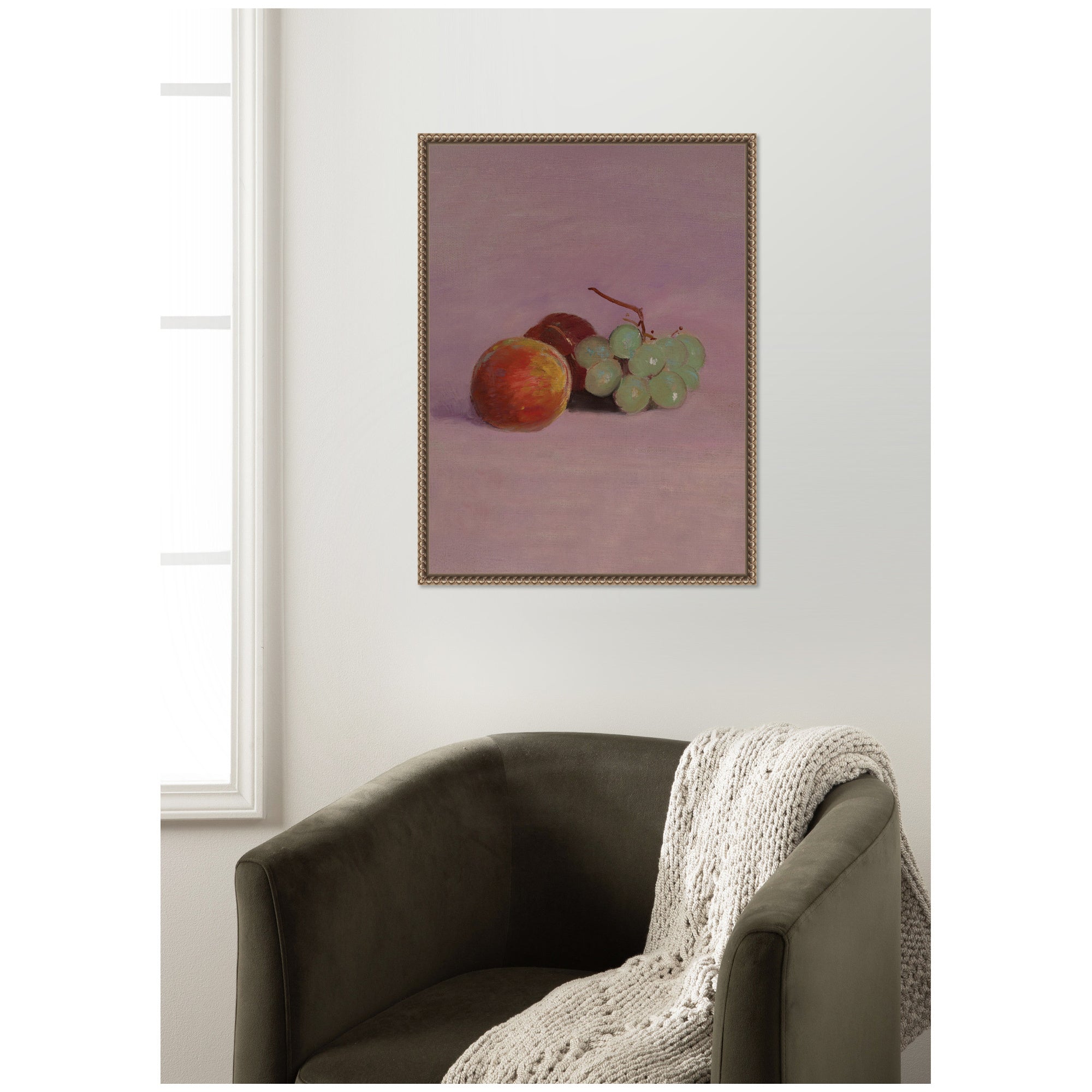 Still Life with Fruit 1905 Odilion Redon Vertical by Nostalgia Prints Framed Canvas Wall Art Print
