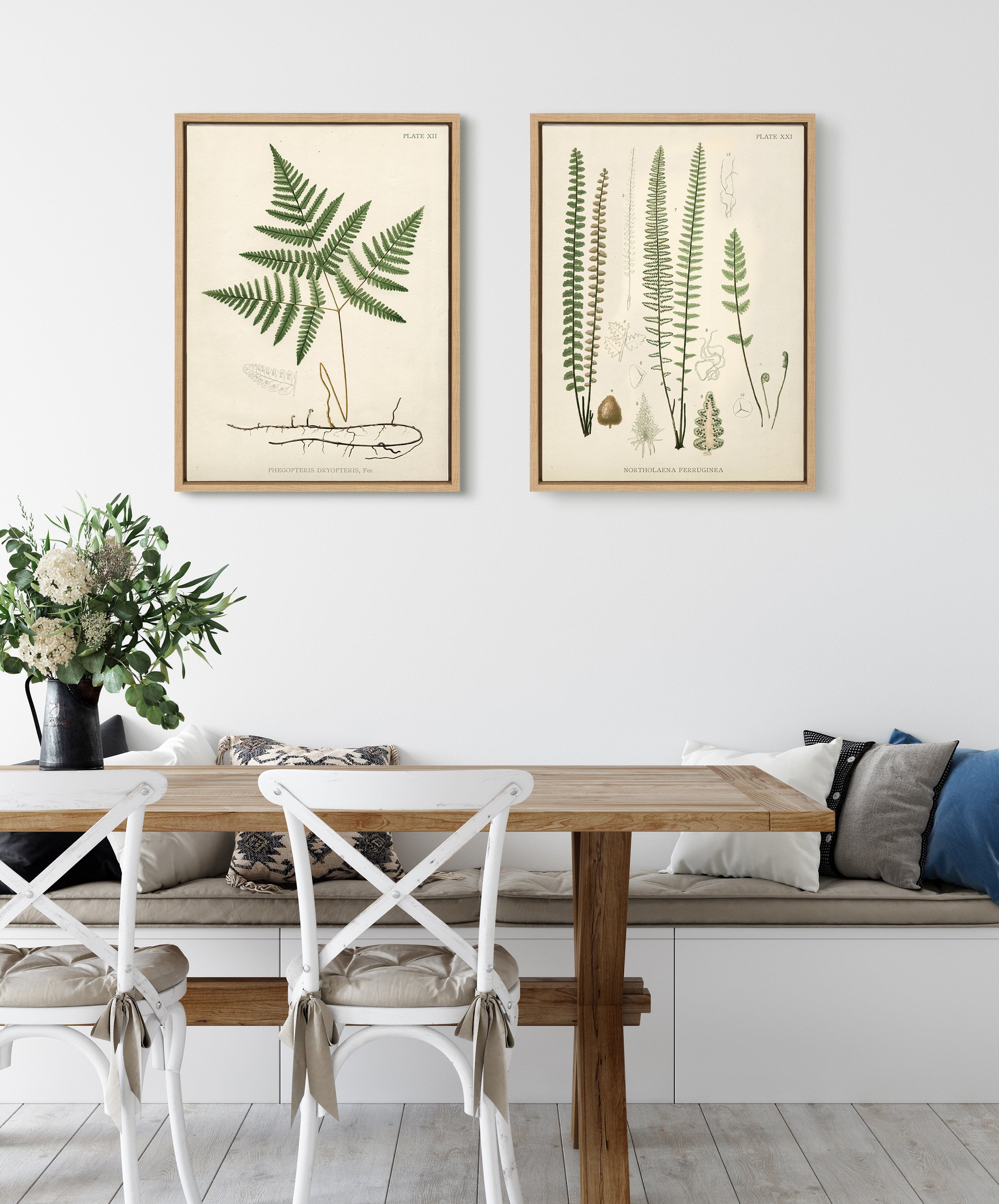Sylvie Ferns Framed Canvas Set by kateandlaurel - product image 7 for Resin Society