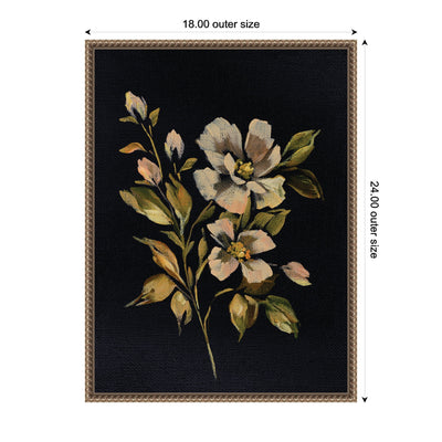Sylvie Moody Floral 7 Framed Canvas by Annie Quigley