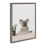 Sylvie Kevin is my name, Marketing is my game Framed Canvas by kateandlaurel - main product image for Resin Society