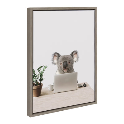 Sylvie Kevin is my name, Marketing is my game Framed Canvas by kateandlaurel - main product image for Resin Society