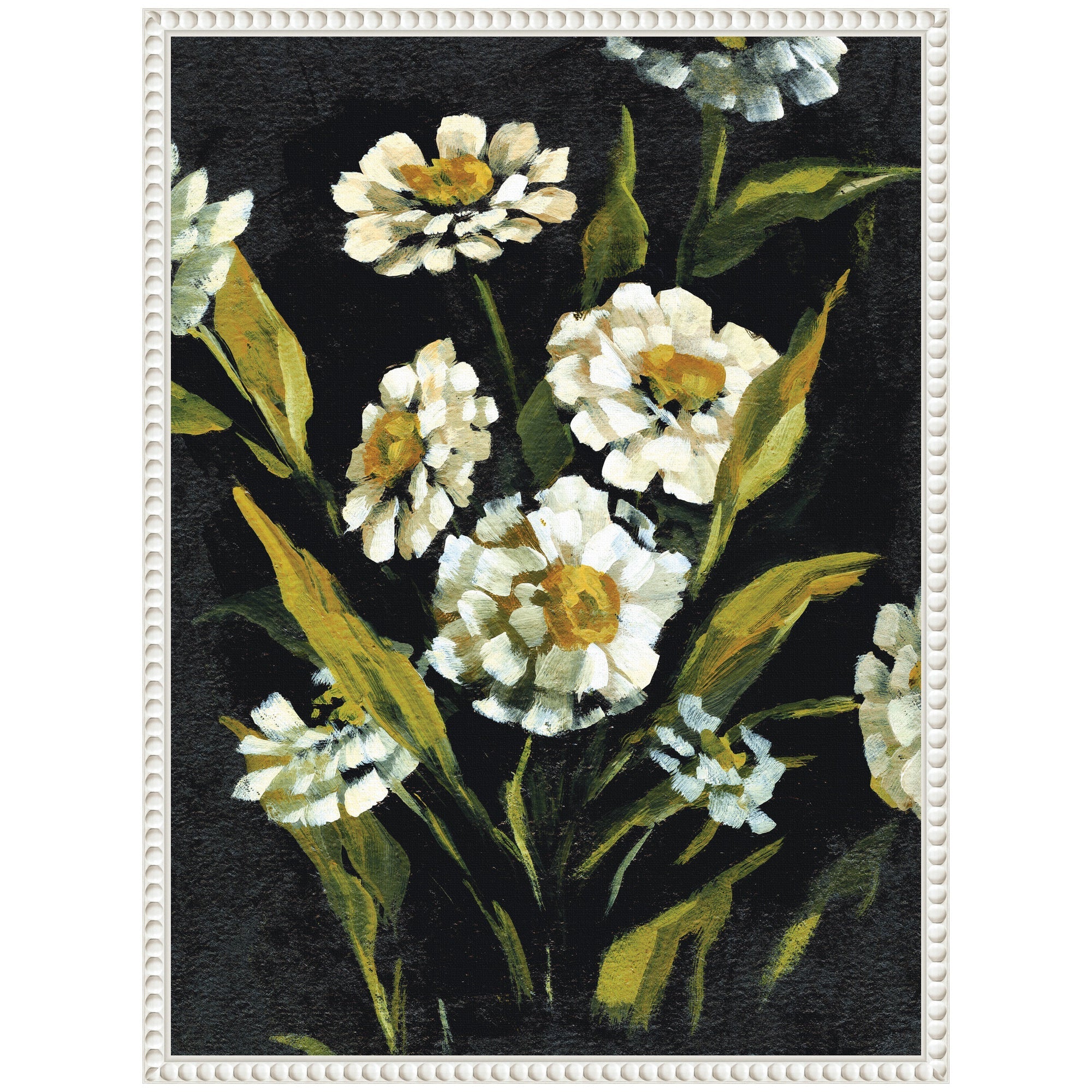 Sylvie Moody Floral 1 Framed Canvas by Annie Quigley