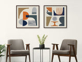 Sylvie Abstract Mid Century Framed Canvas by kateandlaurel - product image 14 for Resin Society