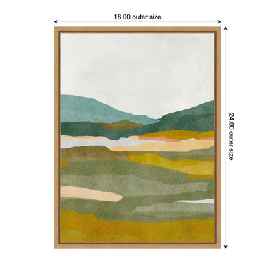 Sylvie Vibrant Abstract Framed Canvas by Nikita Jariwala