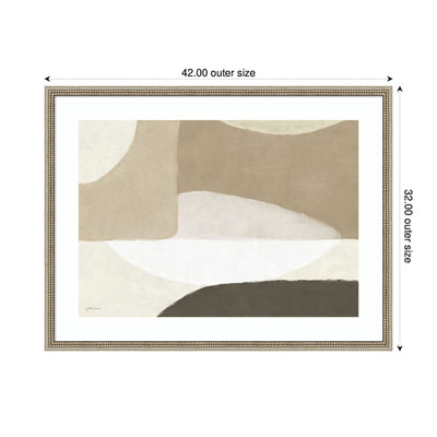 Abstract Neutral by Gabrielly Guedes Framed Wall Art Print