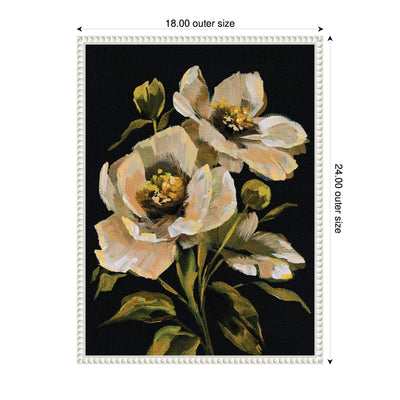 Sylvie Moody Floral 8 Framed Canvas by Annie Quigley