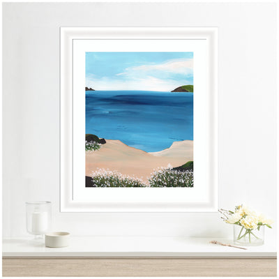 Framed Art Midday at Sea by Nikita Jariwala