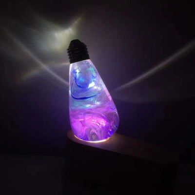 EP Light Faith Resin LED Bulb handcrafted with eco-friendly resin in unique colors