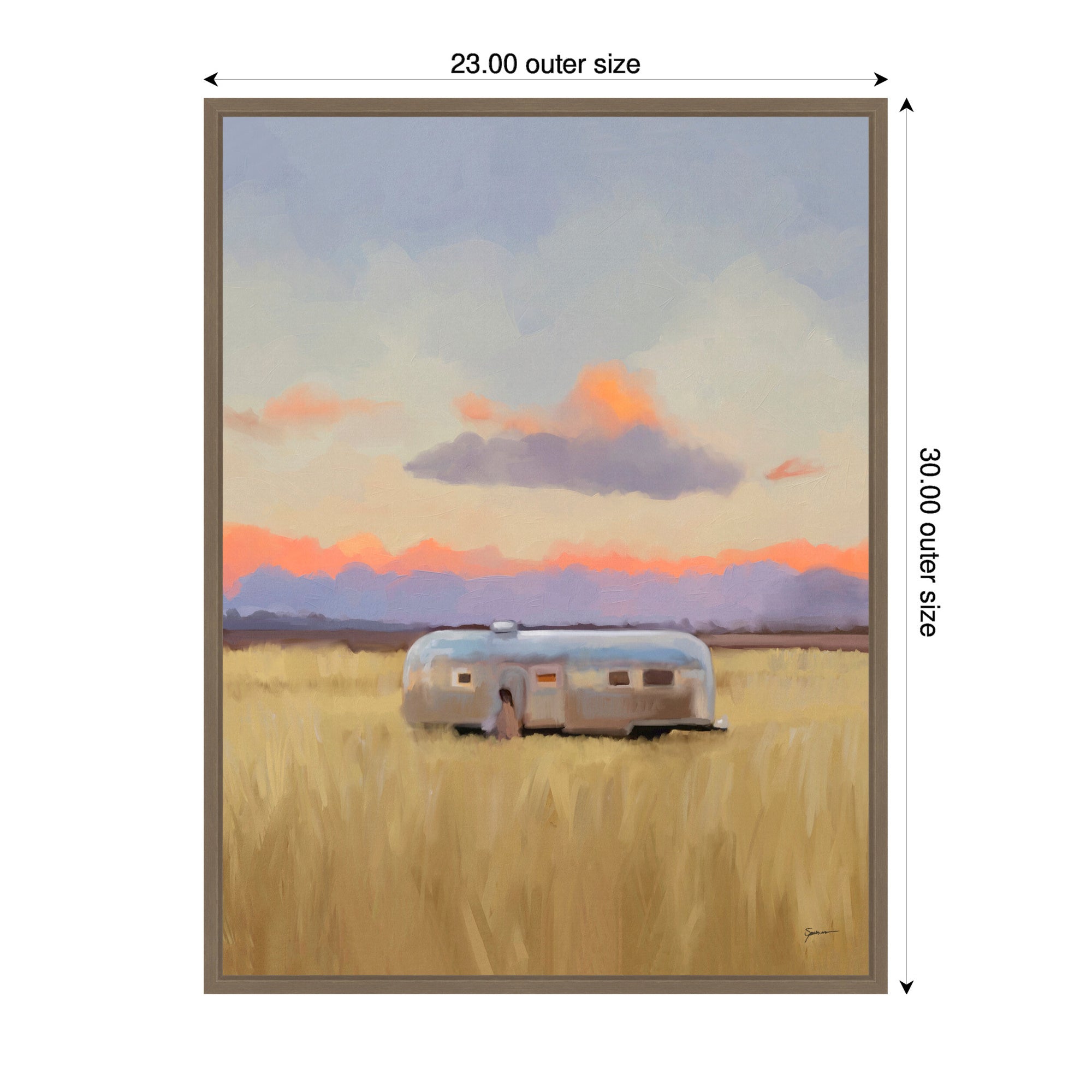 Solitude by Mary Sparrow Framed Canvas Wall Art Print