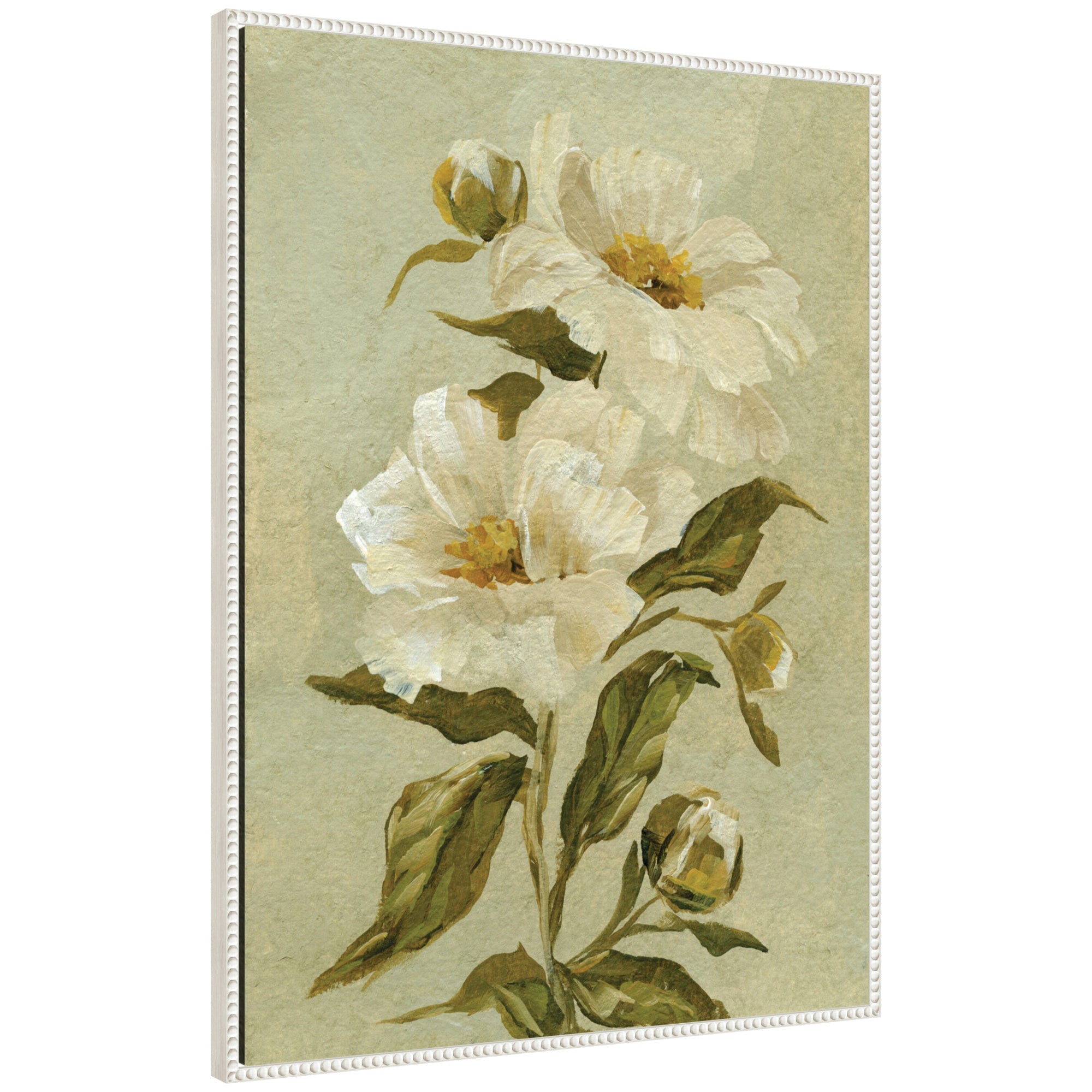 Floral No 9 by Annie Quigley Framed Canvas Wall Art Print