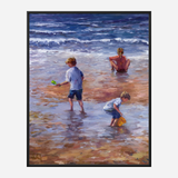Beach Play Artist Enhanced Canvas Print by John Beard Collection - product image 5 for Resin Society