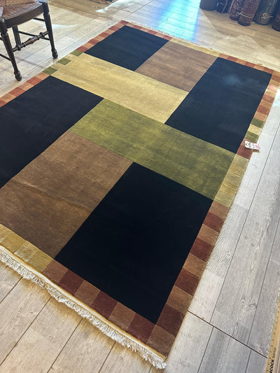 Beautifull Hand Knotted Abstract Area Rug 6’ x 9’ by Rugistan - product image 2 for Resin Society