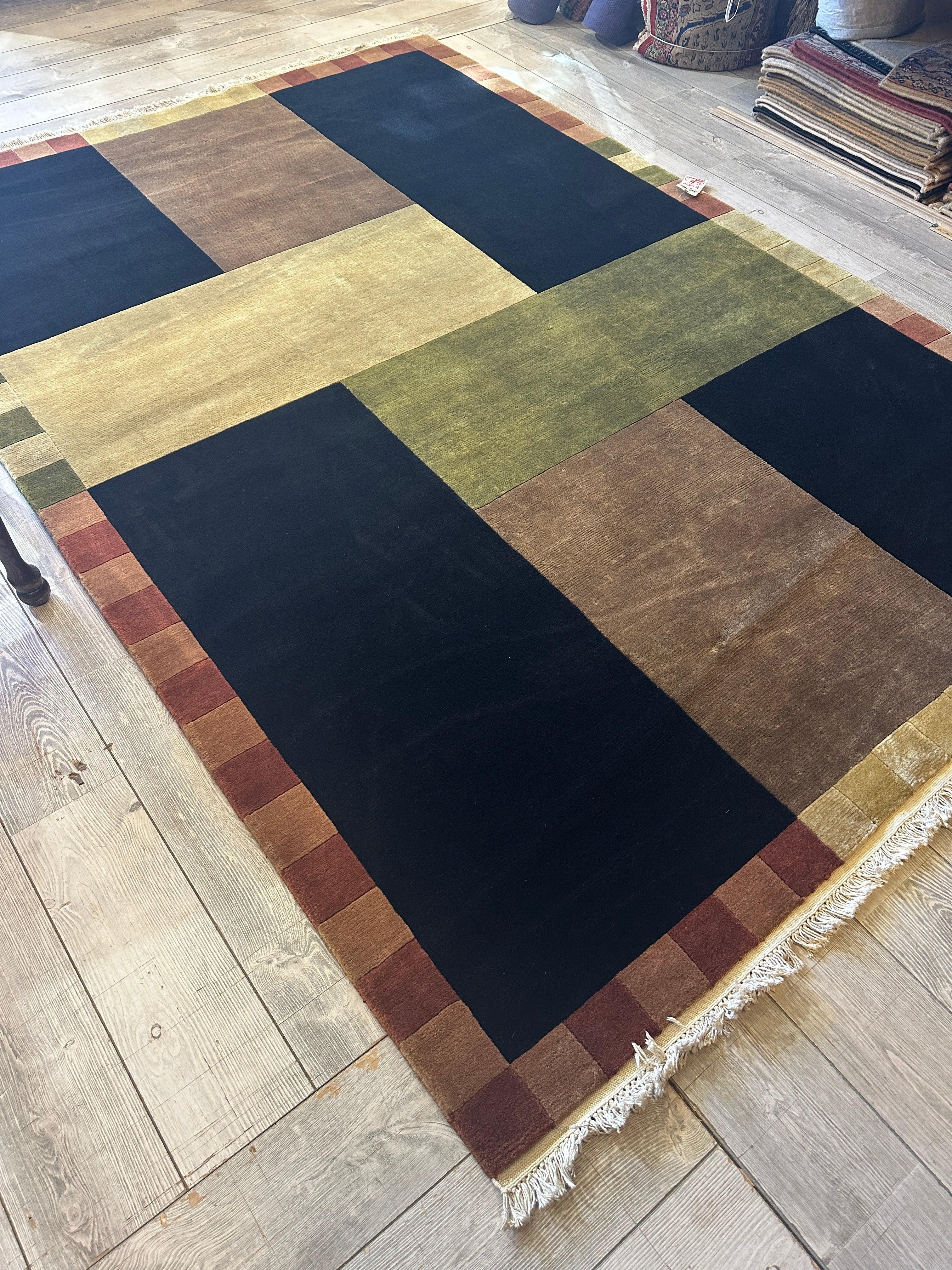 Beautifull Hand Knotted Abstract Area Rug 6’ x 9’ by Rugistan - product image 4 for Resin Society