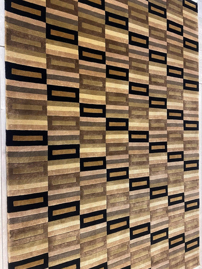 Beautifull Hand Knotted Nepali Geometric Area Rug 6x9 Ft by Rugistan - product image 4 for Resin Society